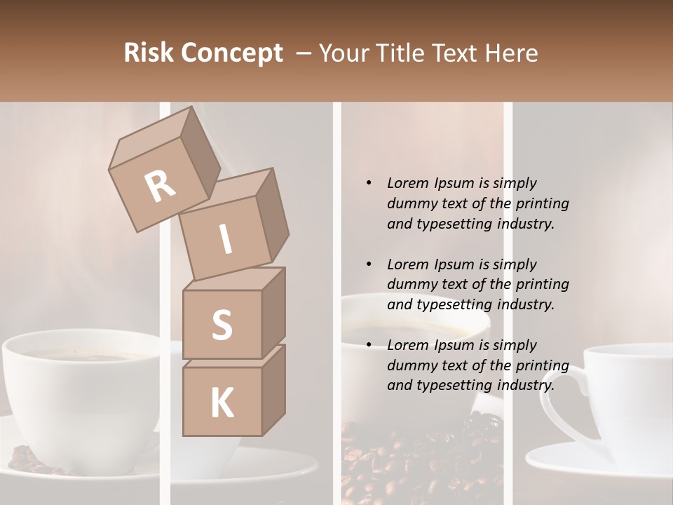 Dark Mug Bean PowerPoint Template