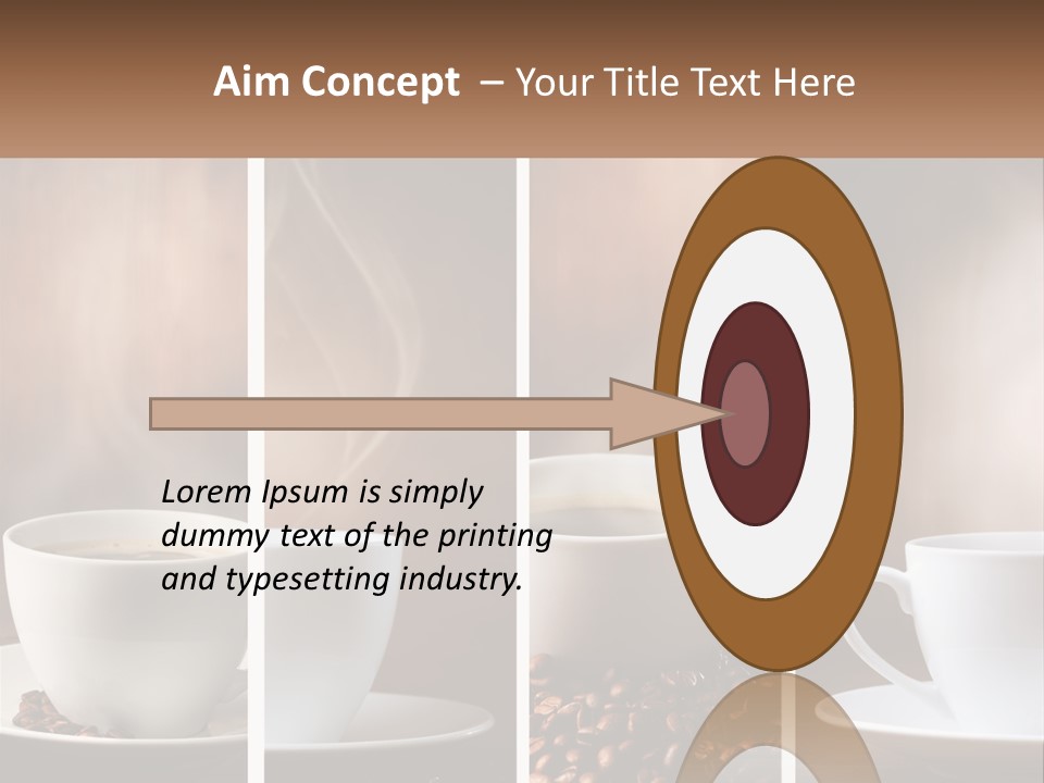 Dark Mug Bean PowerPoint Template