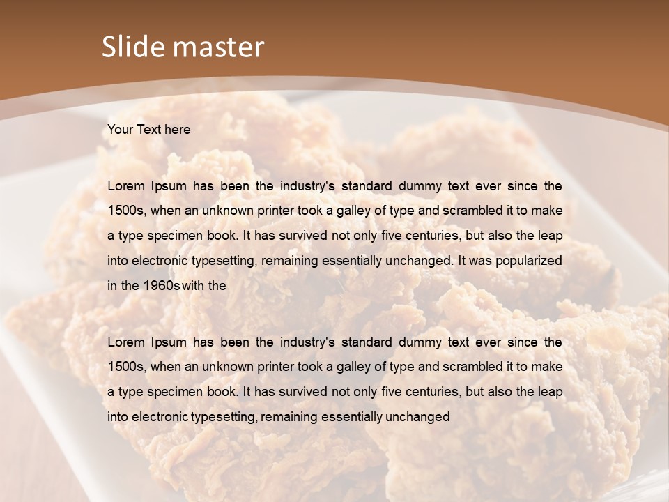 Cooked Golden Restaurant PowerPoint Template