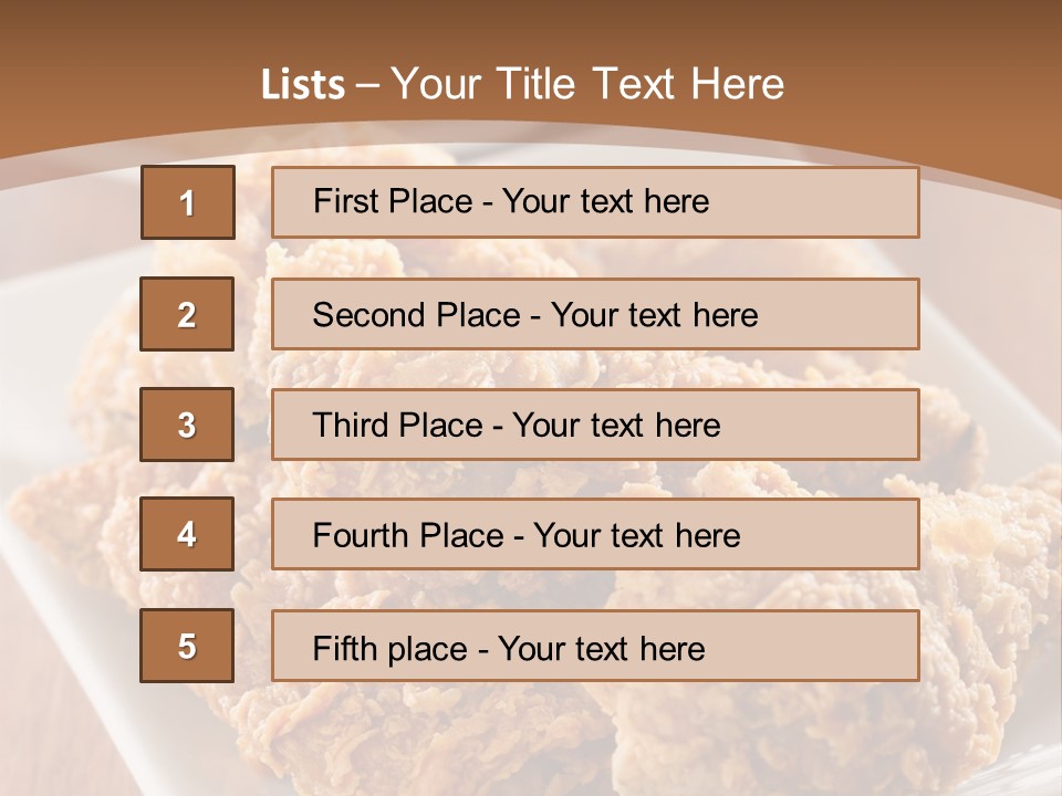 Cooked Golden Restaurant PowerPoint Template