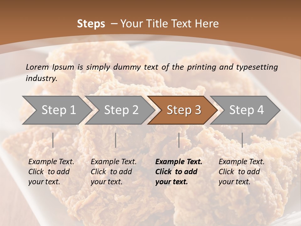 Cooked Golden Restaurant PowerPoint Template