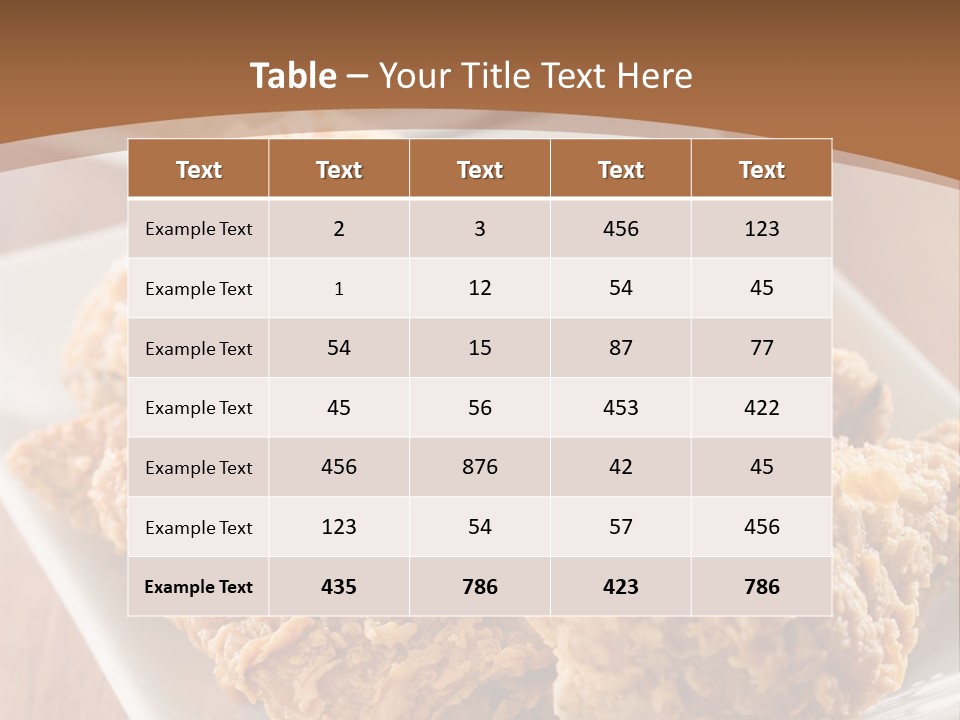 Cooked Golden Restaurant PowerPoint Template