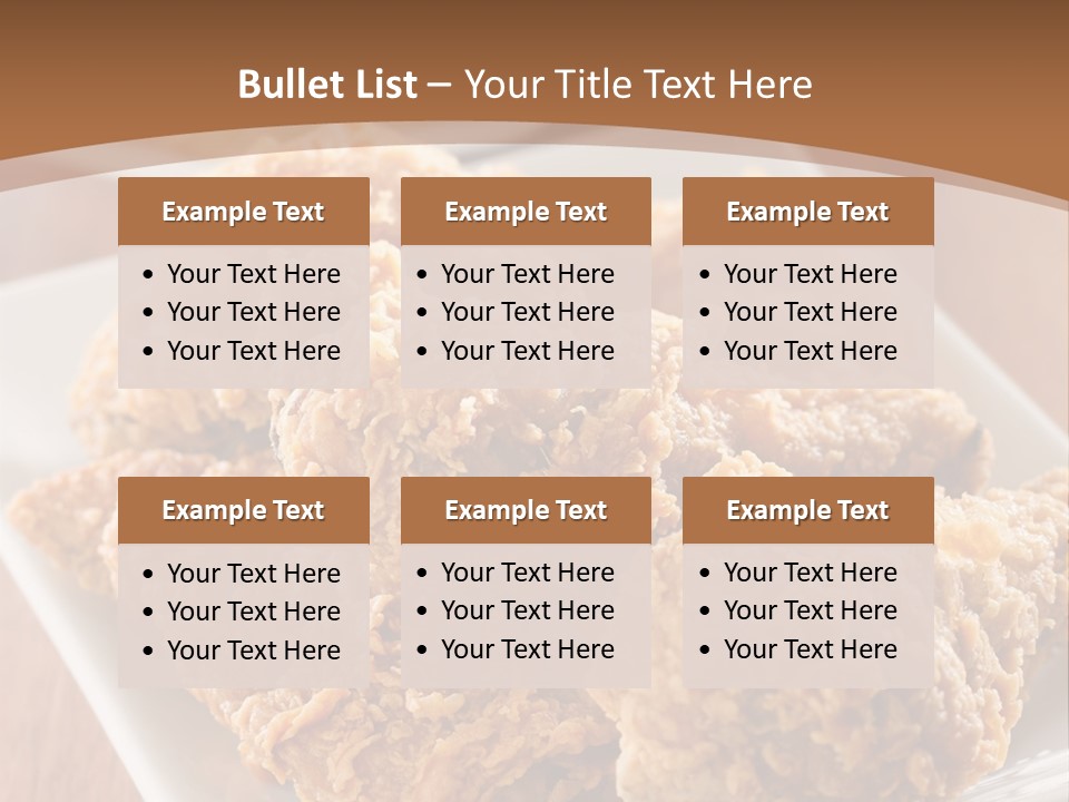 Cooked Golden Restaurant PowerPoint Template