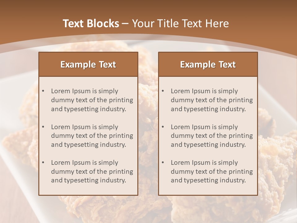 Cooked Golden Restaurant PowerPoint Template