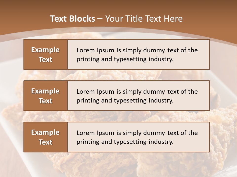 Cooked Golden Restaurant PowerPoint Template