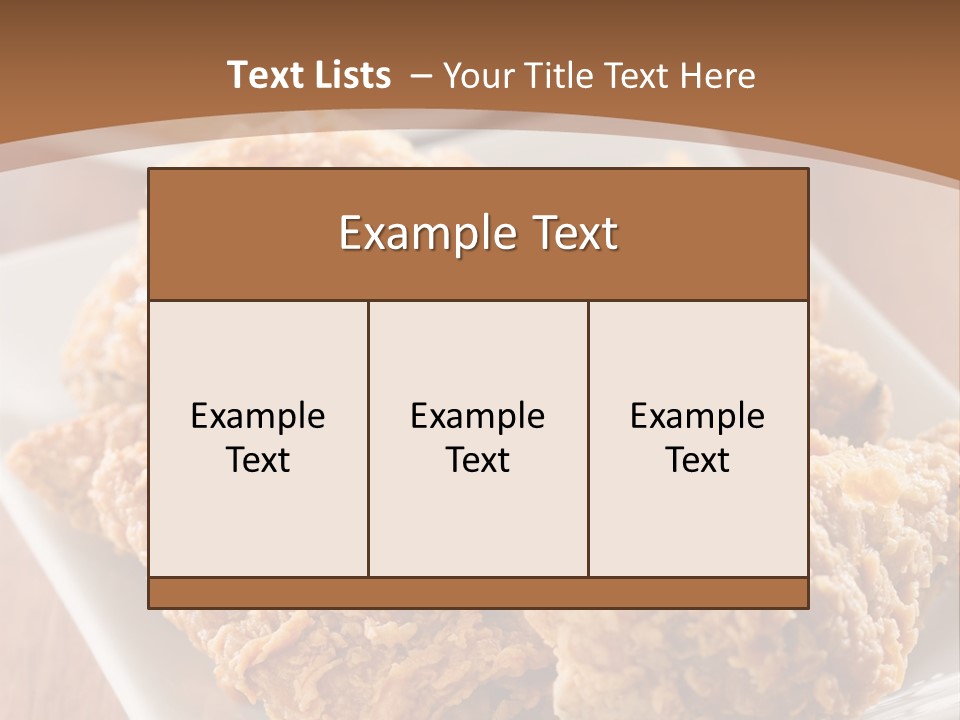Cooked Golden Restaurant PowerPoint Template