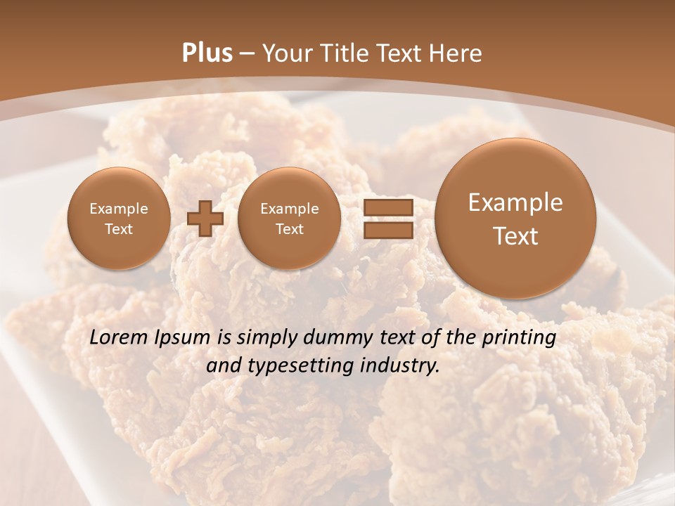 Cooked Golden Restaurant PowerPoint Template