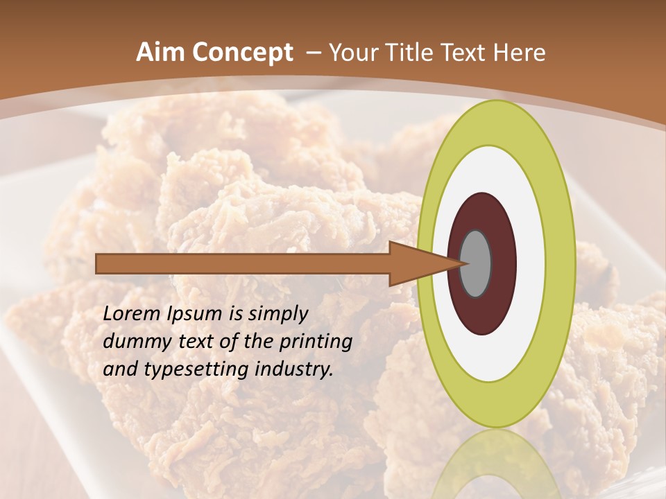 Cooked Golden Restaurant PowerPoint Template