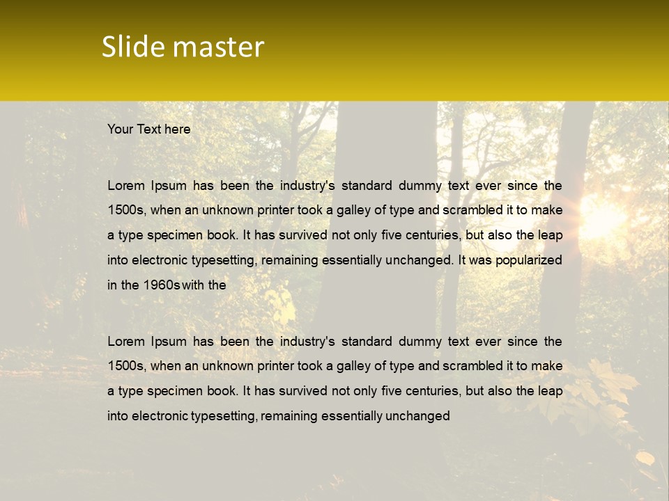 Bright Solitude Green PowerPoint Template