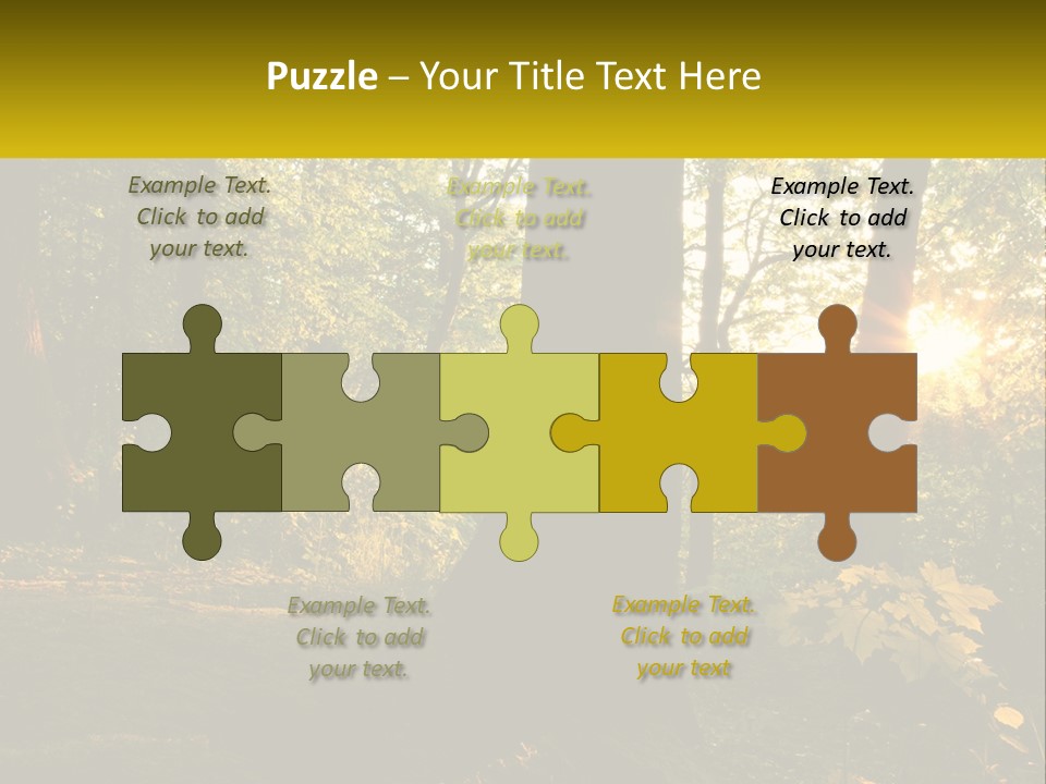 Bright Solitude Green PowerPoint Template