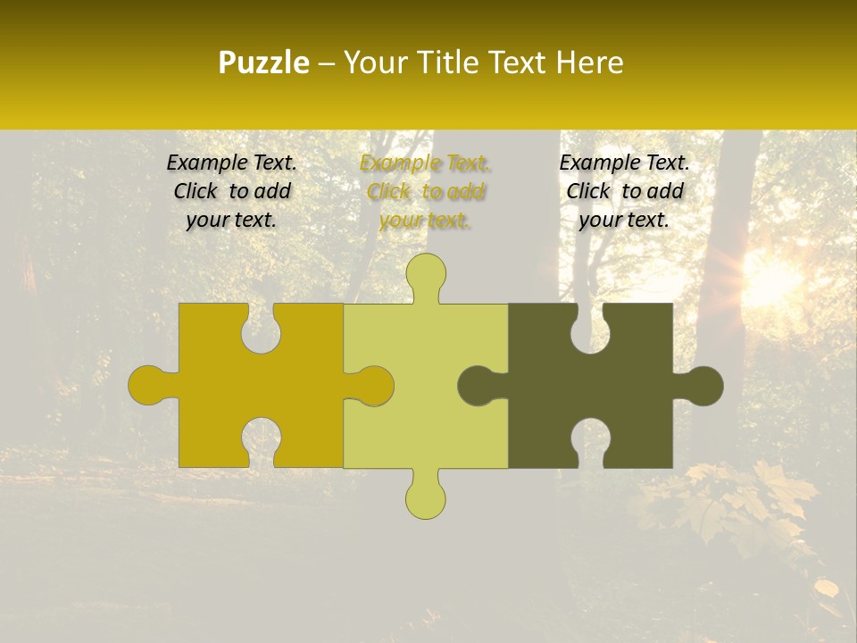 Bright Solitude Green PowerPoint Template