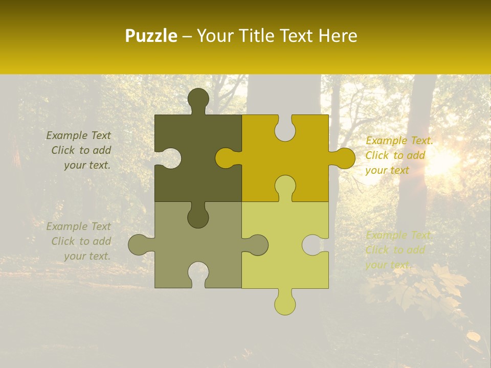 Bright Solitude Green PowerPoint Template