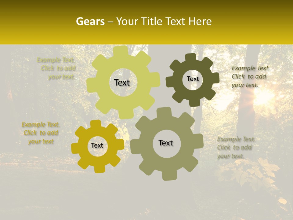 Bright Solitude Green PowerPoint Template