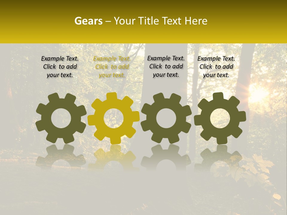 Bright Solitude Green PowerPoint Template