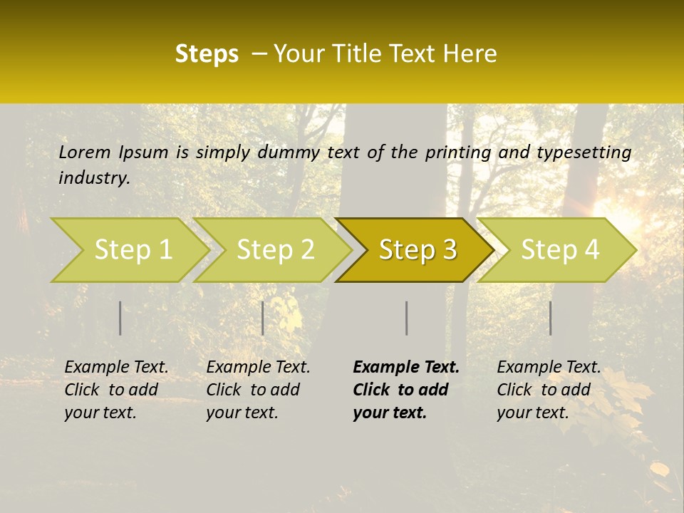Bright Solitude Green PowerPoint Template