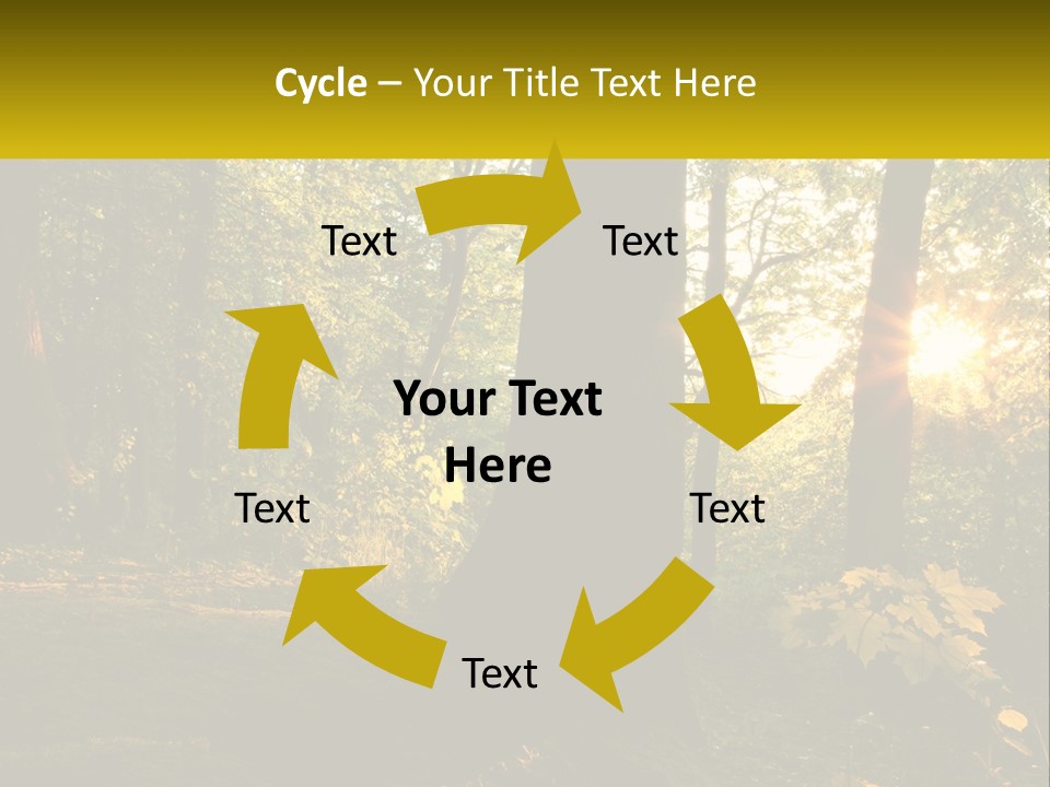 Bright Solitude Green PowerPoint Template
