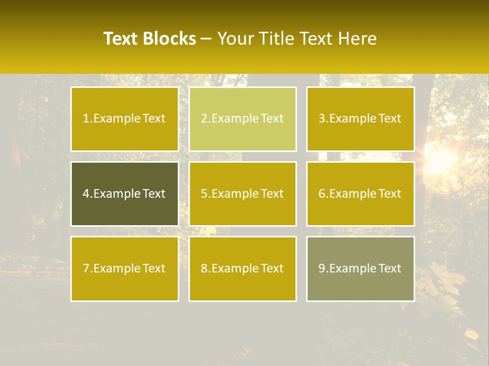 Bright Solitude Green PowerPoint Template