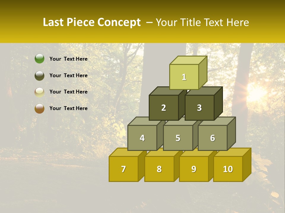 Bright Solitude Green PowerPoint Template