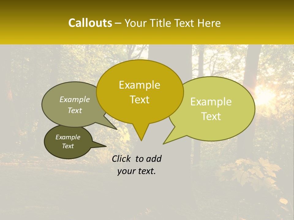 Bright Solitude Green PowerPoint Template