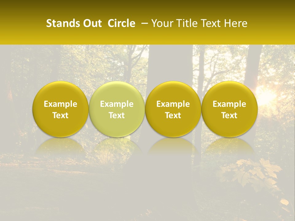 Bright Solitude Green PowerPoint Template