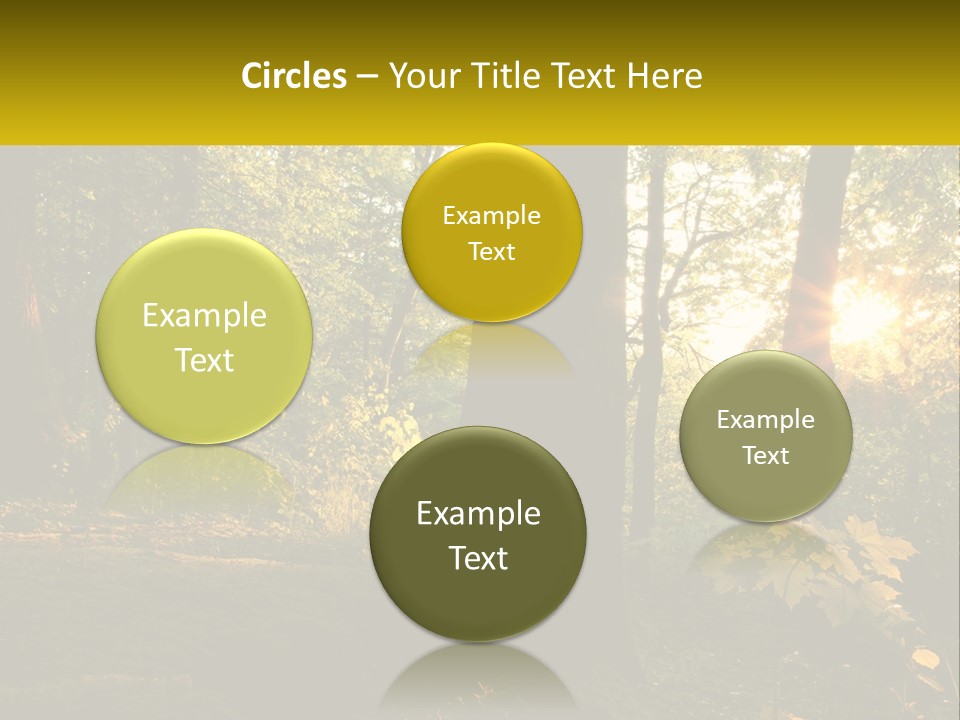 Bright Solitude Green PowerPoint Template