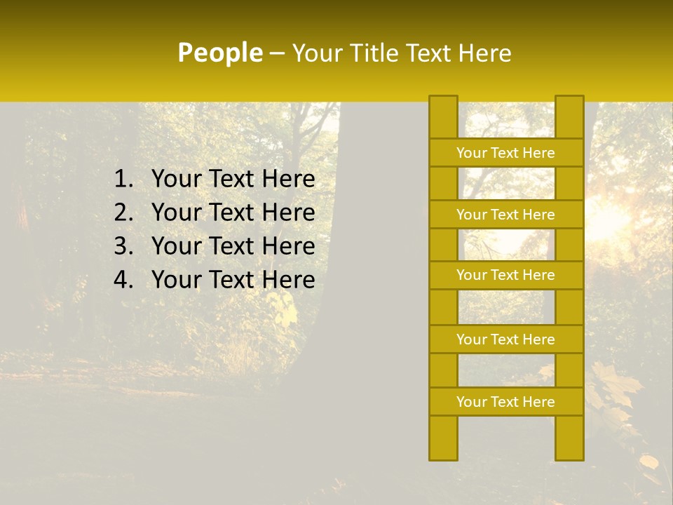 Bright Solitude Green PowerPoint Template