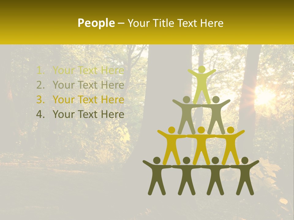 Bright Solitude Green PowerPoint Template