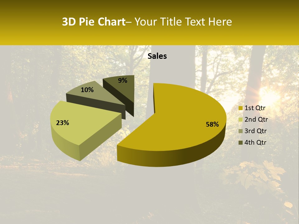 Bright Solitude Green PowerPoint Template