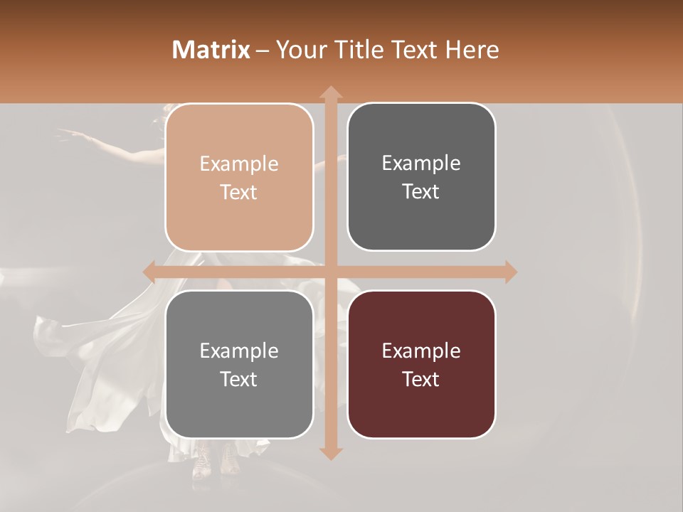 Magical Gray Model PowerPoint Template