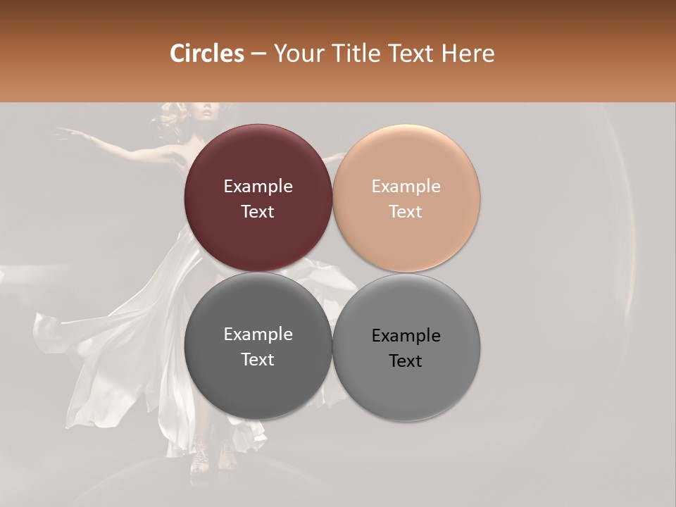 Magical Gray Model PowerPoint Template