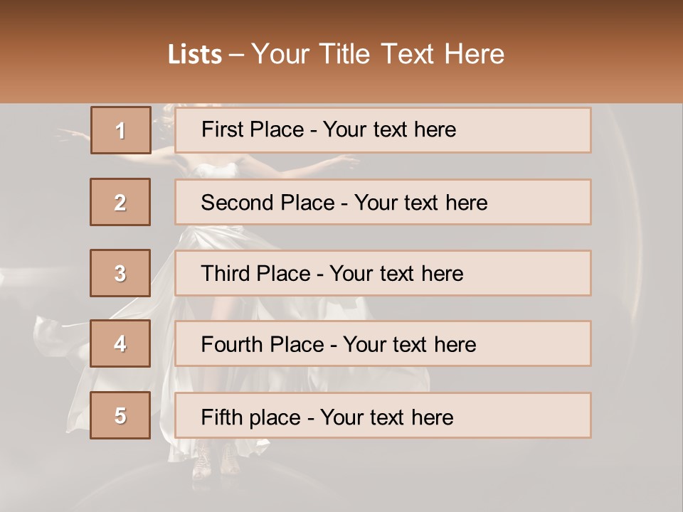 Magical Gray Model PowerPoint Template
