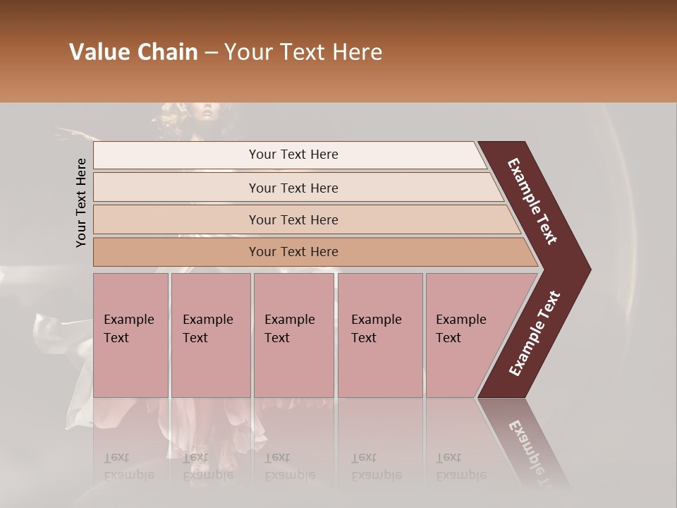 Magical Gray Model PowerPoint Template
