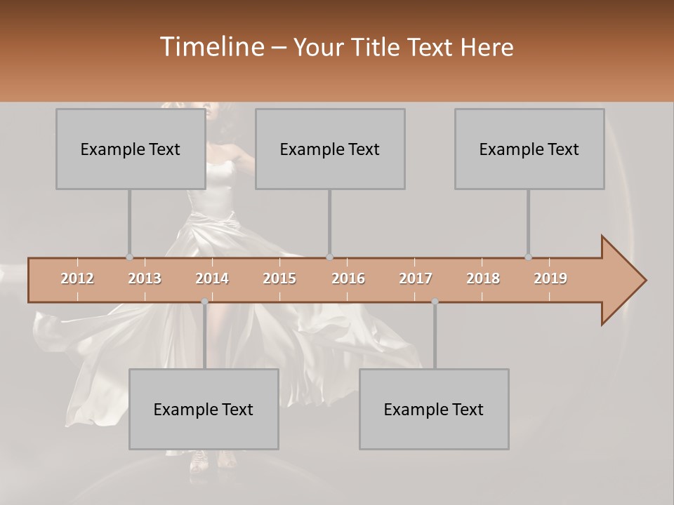 Magical Gray Model PowerPoint Template