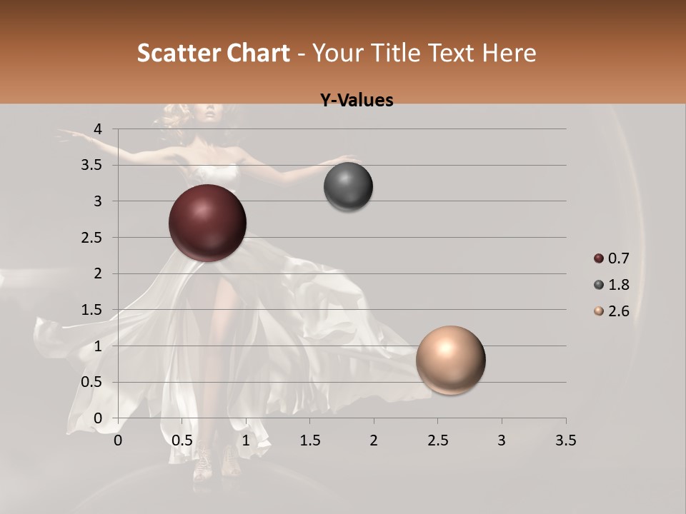 Magical Gray Model PowerPoint Template