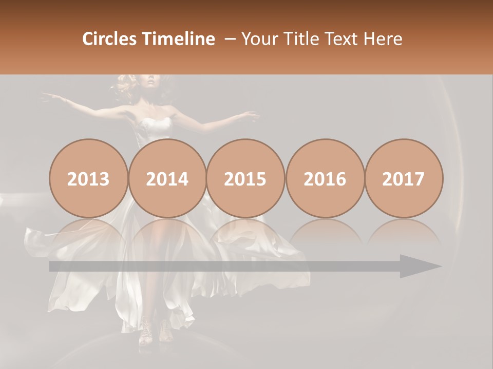 Magical Gray Model PowerPoint Template