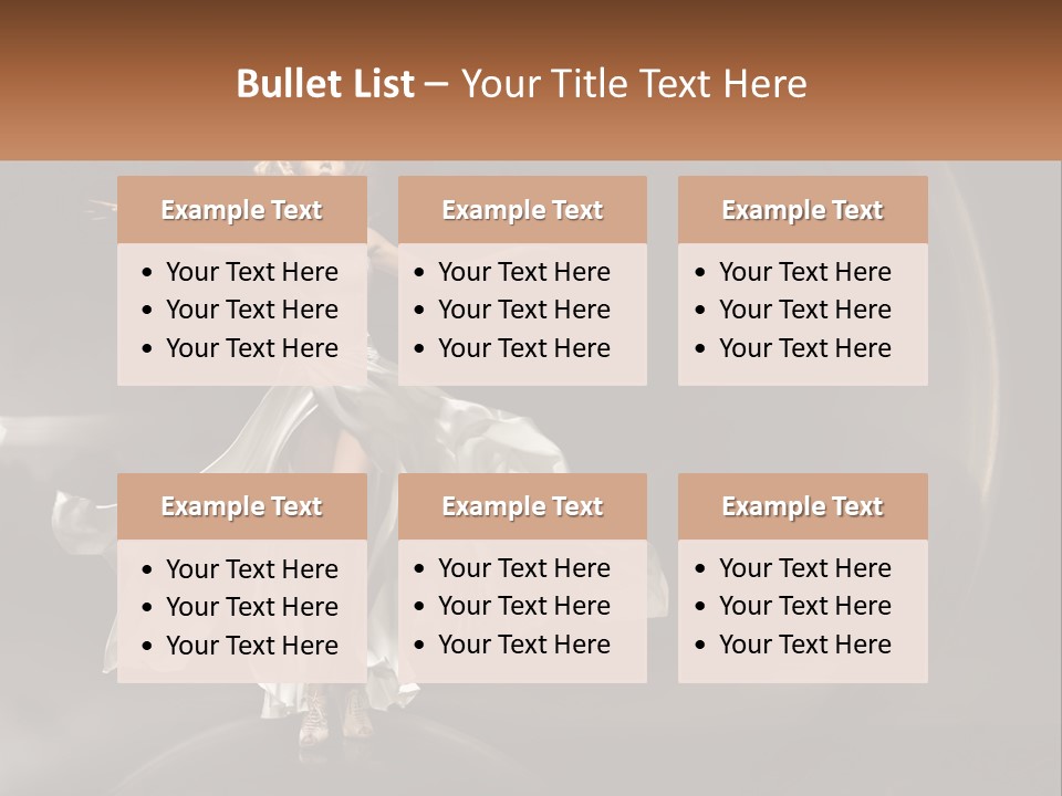 Magical Gray Model PowerPoint Template