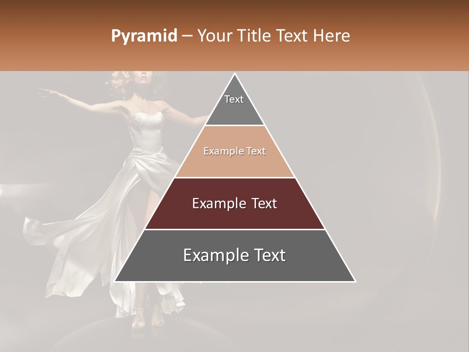 Magical Gray Model PowerPoint Template