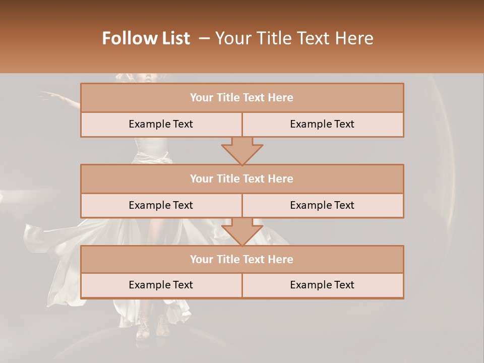 Magical Gray Model PowerPoint Template