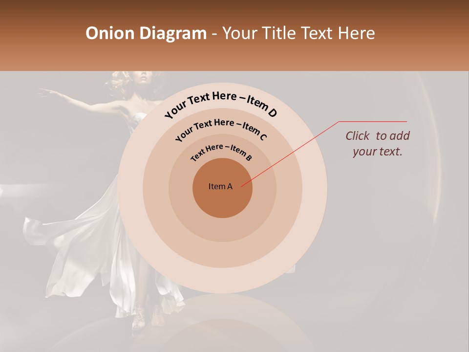 Magical Gray Model PowerPoint Template