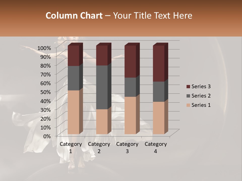 Magical Gray Model PowerPoint Template