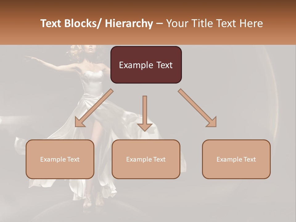 Magical Gray Model PowerPoint Template