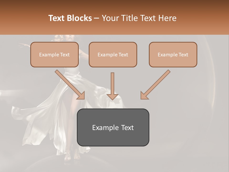 Magical Gray Model PowerPoint Template