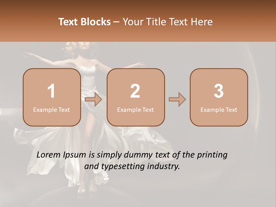 Magical Gray Model PowerPoint Template