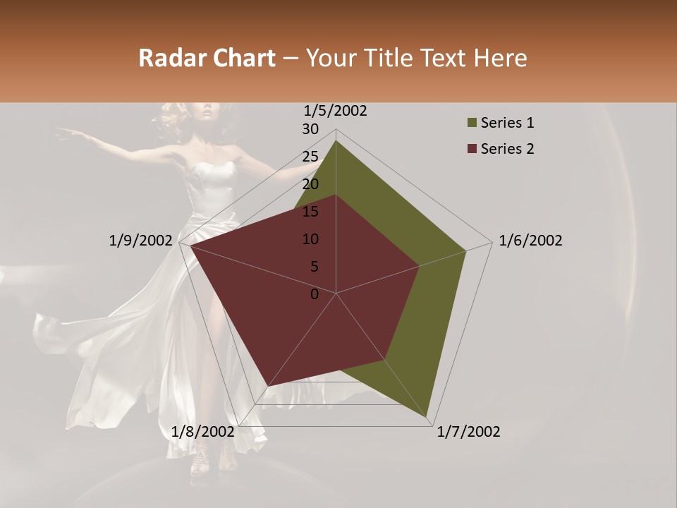 Magical Gray Model PowerPoint Template