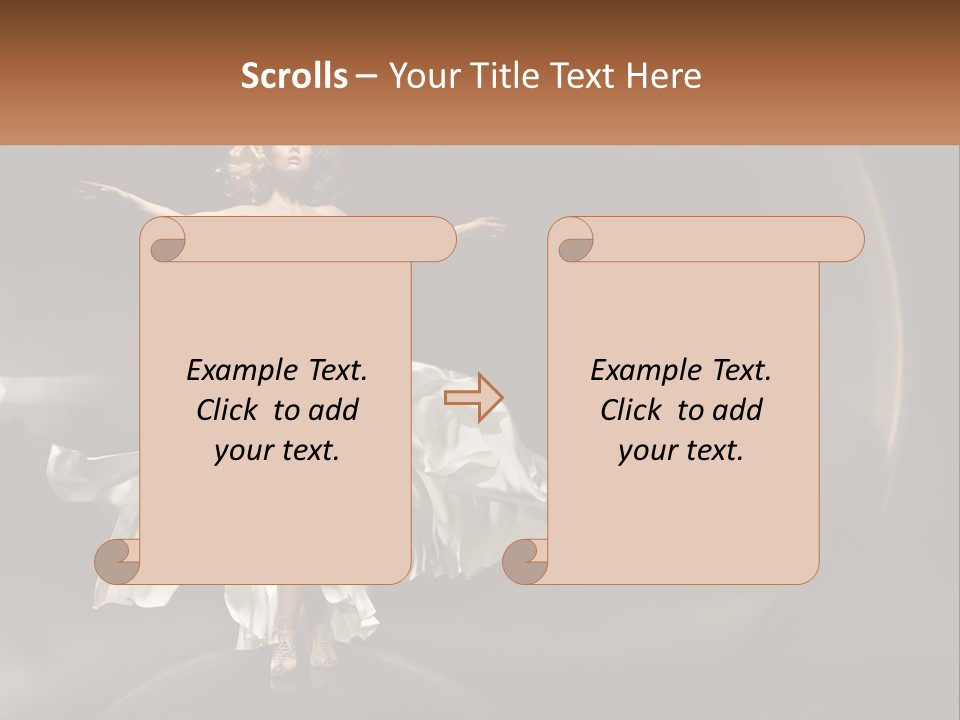 Magical Gray Model PowerPoint Template