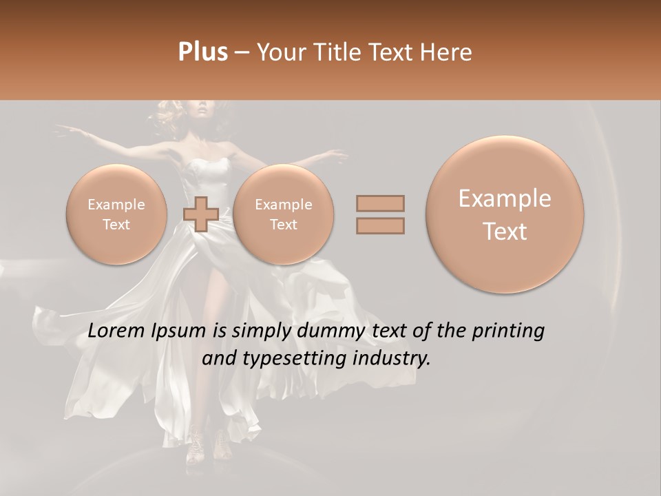 Magical Gray Model PowerPoint Template