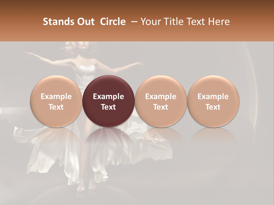Magical Gray Model PowerPoint Template