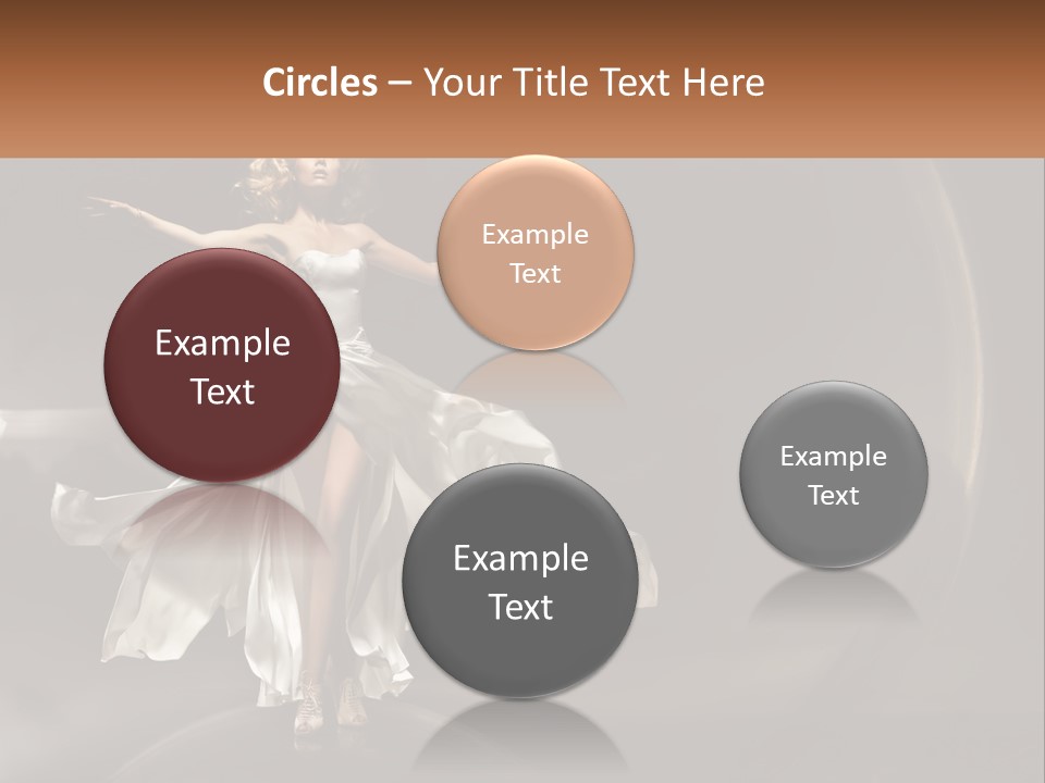Magical Gray Model PowerPoint Template