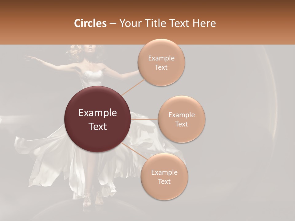 Magical Gray Model PowerPoint Template