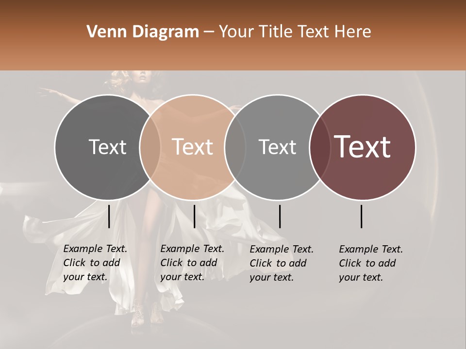 Magical Gray Model PowerPoint Template